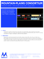 Operational and Safety Analysis with Mitigation Strategies for Freeway Truck Traffic in Wyoming Research Brief