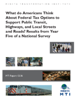 What Do Americans Think About Federal Tax Options to Support Public Transit Highways and Local Streets and Roads Results From Year Five of a National Survey