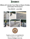 Effects of Concrete Cure Time on Epoxy Overlay and Sealant Performance