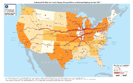 Estimated FAF Flow for Trucks Passing Through Illinois on National Highway System 2017