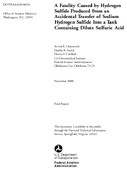 A Fatality Caused by Hydrogen Sulfide Produced from an Accidental Transfer of Sodium Hydrogen Sulfide Into a Tank Containing Dilute Sulfuric Acid