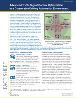Advanced Traffic Signal Control Optimization in a Cooperative Driving Automation Environment fact sheet