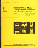 National Urban Mass Transportation Statistics 1983 Section 15 Annual Report December 1984