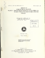 Automotive Manufacturing Processes Volume V  Manufacturing Processes and Equipment for the Mass Production and Assembly of Motor Vehicles