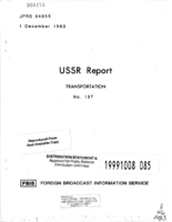USSR Report Transportation No 137