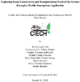 Exploring Social Connectivity and Transportation Needs of the Seniors Through a Mobile Smartphone Application