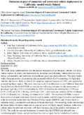 Emissions Impact of Connected and Automated Vehicle Deployment in California supporting datasets