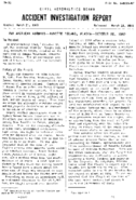 Investigation of Aircraft Accident PAN AMERICAN AIRWAYS ANNETTE ISLAND ALASKA 19471026