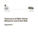 Taxonomy of Older Driver Behaviors and Crash Risk Appendix D