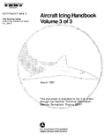 Aircraft Icing Handbook Volume 3 of 3