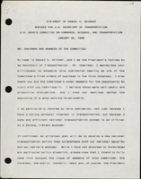 Secretary of Transportation Samuel K Skinner Speeches January 1989