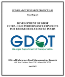 Development of GDOT UltraHigh Performance Concrete for Bridge Deck Closure Pours
