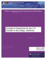 Concept of Operations for the I15 Corridor in San Diego California