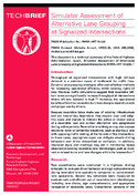 Simulator Assessment of Alternative Lane Grouping At Signalized Intersections techbrief