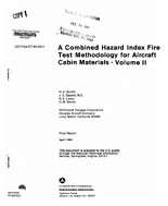 A Combined Hazard Index Fire Test Methodology for Aircraft Cabin Materials  Volume II