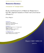 Study and Evaluation of Material Response in Hot Mix Asphalt based on Field Instrumentation Phase II