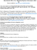 Measuring the Impact of a Landslide on Transportation Infrastructure to Improve Mobility and Safety supporting dataset