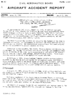 Investigation of Aircraft Accident AMERICAN AIRLINES LONG ISLAND NEW YORK 19590815