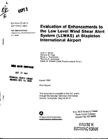 Evaluation of Enhancements to the Low Level Wind Shear Alert System LLWAS at Stapleton International Airport