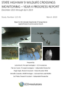 State Highway 9 Wildlife Crossings Monitoring  Year 4 Progress Report