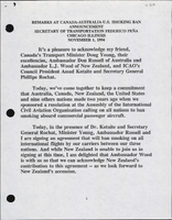 Secretary of Transportation Federico Pena Speeches November 1994