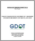 Phase III Transportation Investment Act  Benchmark Assessment and BenefitCost Analysis 20132018