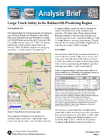 Large Truck Safety in the Bakken OilProducing Region Analysis Brief