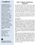 Delta Tc Binder Specification Parameter tech brief