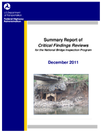 Summary Report of Critical Findings Reviews for the National Bridge Inspection Program