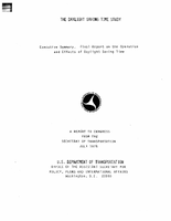 The Daylight Saving Time Study Volume I  Final Report on the Operation and Effects of Daylight Saving Time
