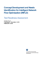 Concept development and needs identification for intelligent network flow optimization INFLO  test readiness assessment