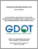 Quantifying the Impact of Cover Deficiencies on Bridge Deck Service Life Recommendations for Contracting