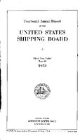 Fourteenth Annual Report of the United States Shipping Board Fiscal Year Ended June 30 1930