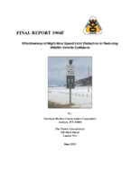 Effectiveness of Nighttime Speed Limit Reduction in Reducing WildlifeVehicle Collisions