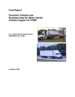 Economic Analysis and Business Case for Motor Carrier Industry Support of CVISN Commercial Vehicle Information Systems and Networks