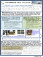 Practical Workability Tests for Paving Concrete Observations from the FHWA Mobile Concrete Technology Center MCTC