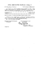 CAM 60 Supplement No 5  Revisions To Civil Aeronautics Manual 60 Dated December 15 1956