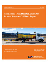 Autonomous Truck Mounted Attenuator ATMA Incident Response  CSU Data Report