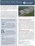 North Dakota Border Planning Facilitating Transportation Across the Northern Border
