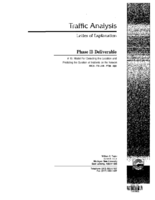 Traffic Analysis Letter Of Explanation Phase Iib Deliverable 19 Model For Detecting The Location And Predicting The Duration Of Incidents On The Network