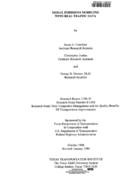 Modal Emissions Modeling with Real Traffic Data