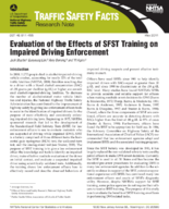 Evaluation of the Effects of SFST Training on Impaired Driving Enforcement Traffic Safety Facts Research Note