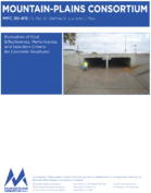 Evaluation of Cost Effectiveness Performance and Selection Criteria for Concrete Structures