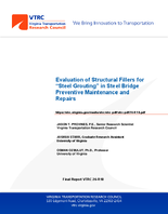Evaluation of Structural Fillers for Steel Grouting in Steel Bridge Preventive Maintenance and Repairs
