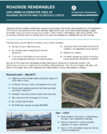 Roadside Renewables Exploring Alternative Uses of Highway RightofWay to Reduce Costs