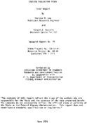 Erosion evaluation study  final report