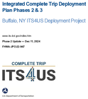 Integrated Complete Trip Deployment Plan Phases 2  3  Buffalo NY ITS4US Deployment Project