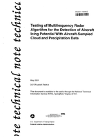 Testing of Multifrequency Radar Algorithm for the Detection of Aircraft Icing Potential with AircraftSampled Cloud and Precipitation Data