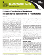 Estimated Contribution of PeakHours NonCommercial Vehicle Traffic to Fatality Rates Traffic Safety Facts
