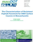 Characterization of Reclaimed Asphalt Pavement RAP for HMA Surface Courses in Massachusetts